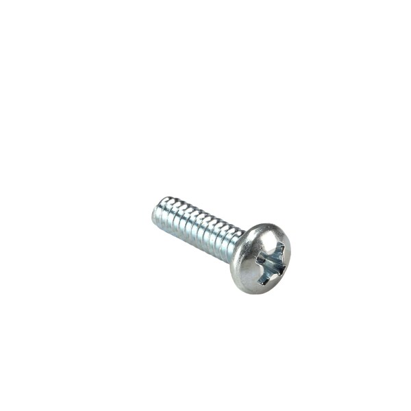#6-32 x 1/2 in Phillips Pan Machine Screw, Zinc Plated Steel, 10000 PK
